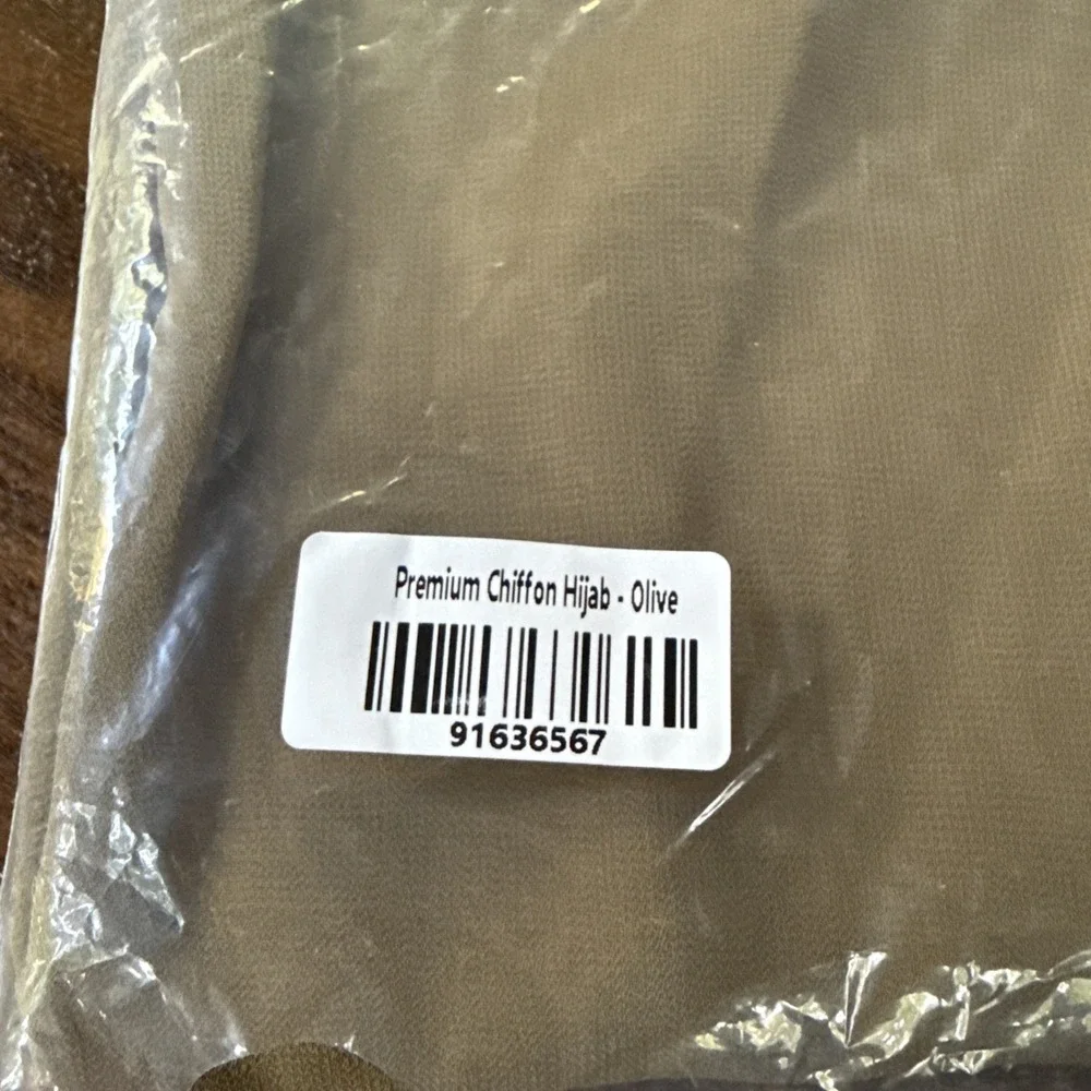 ZAHRAA Premium Chiffon Hijab Olive‎ New